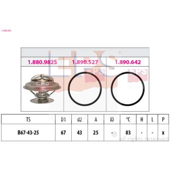 Thermostat d'eau EPS OEM 51064020088