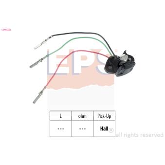 Capteur, impulsion d'allumage EPS 1.906.222 pour VOLVO V70 2,3 Turbo - 182cv