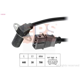 Capteur d'angle, vilebrequin EPS 1.953.032 pour ALFA ROMEO 145 1.4 i - 90cv