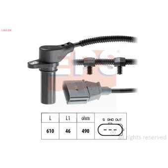 Capteur d'angle, vilebrequin EPS OEM 045957147