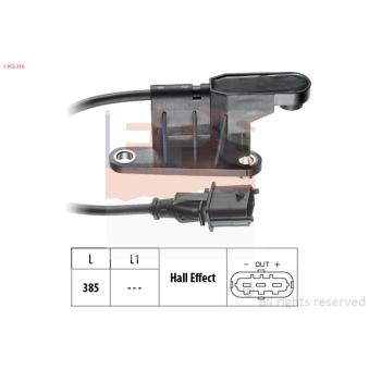 Capteur, position d'arbre à cames EPS OEM 1238937