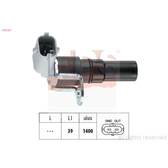 Capteur d'angle, vilebrequin EPS 1.953.327 pour AUDI A5 1.8 - 110cv