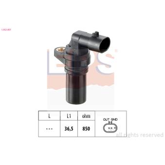 Capteur d'angle, vilebrequin EPS 1.953.407 pour KIA CLARUS 1.3 D Multijet - 95cv