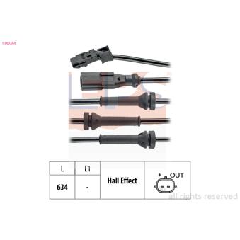 Capteur, vitesse de roue EPS OEM 8200419177