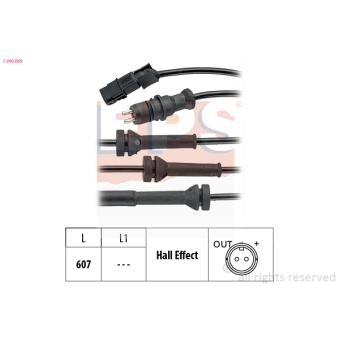 Capteur, vitesse de roue EPS OEM 8200001595