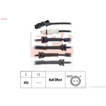 Capteur, vitesse de roue EPS OEM 131638