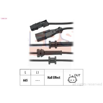 Capteur, vitesse de roue EPS [1.960.154]