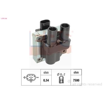 Bobine d'allumage EPS 1.970.146 pour MAZDA 929 1.8 i - 110cv