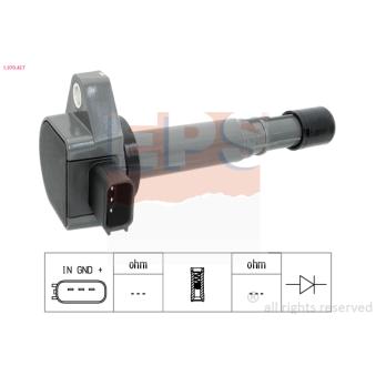 Bobine d'allumage EPS 1.970.457 pour AUDI TT 1.6 i - 110cv