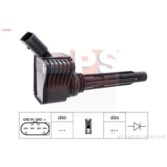 Bobine d'allumage EPS 1.970.630 pour AUDI A3 1.8 TSI - 180cv