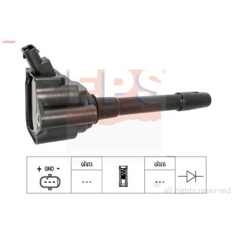 Bobine d'allumage EPS 1.970.651 pour PEUGEOT 504 1.3 2WD - 131cv