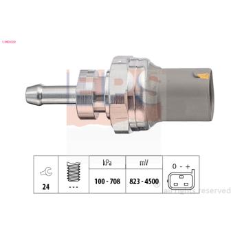 Capteur, pression des gaz échappement EPS [1.980.029]