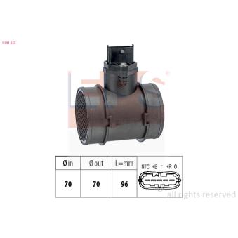 Débitmètre de masse d'air EPS OEM 55193048
