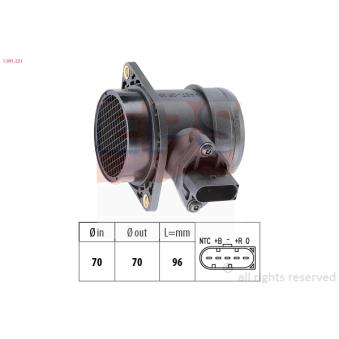 Débitmètre de masse d'air EPS OEM 06A906461G