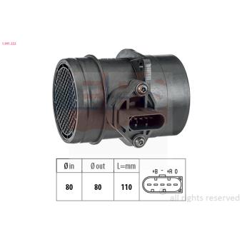 Débitmètre de masse d'air EPS OEM 06A906461M
