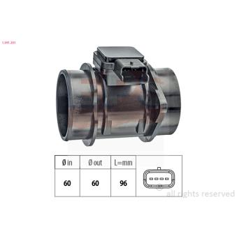 Débitmètre de masse d'air EPS [1.991.301]