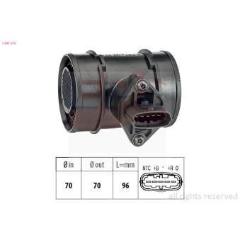 Débitmètre de masse d'air EPS OEM 55350047