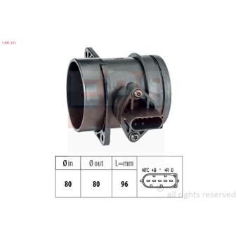 Débitmètre de masse d'air EPS OEM 13627531702
