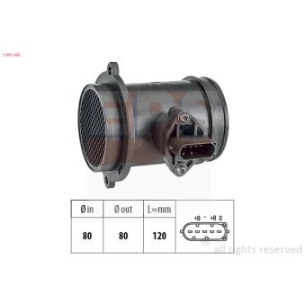 Débitmètre de masse d'air EPS OEM 0000941248 Débitmètre de masse d'air EPS OEM 0000941248