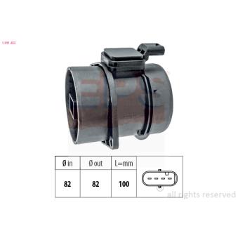Débitmètre de masse d'air EPS 1.991.455 pour MITSUBISHI GALANT E 220 CDI - 163cv