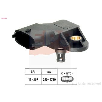 Capteur, pression du tuyau d'admission EPS 1.993.082 pour SUZUKI IGNIS 2.0 CDTi - 110cv