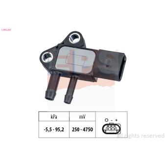 Capteur, pression des gaz échappement EPS 1.993.297 pour AUDI A4 1.9 TDI - 116cv