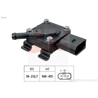 Capteur, pression des gaz échappement EPS 1.993.312 pour BMW X5 3.0d - 218cv