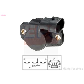 Capteur, position du papillon EPS 1.995.083 pour LANCIA PRISMA 1.8 i - 110cv