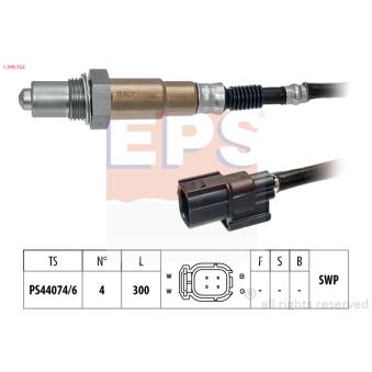 Sonde lambda EPS 1.998.153 pour HONDA CIVIC 1.8 - 140cv
