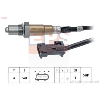 Sonde lambda EPS OEM 99660617801