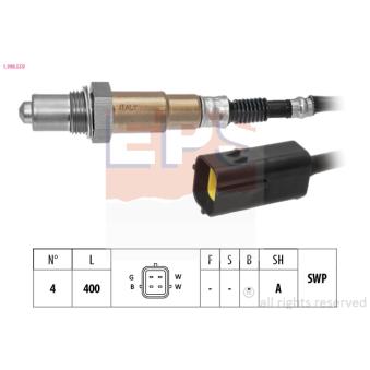 Sonde lambda EPS 1.998.559 pour VOLKSWAGEN PASSAT 1.0 - 68cv