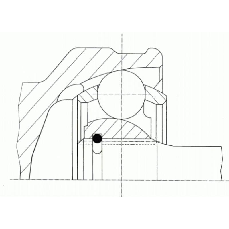 Embout de cardan avant (kit de réparation) SPIDAN 24381 - Visuel 1