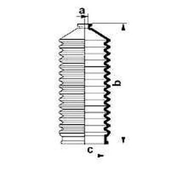 Joint-soufflet, direction SPIDAN OEM 48203W1025 Joint-soufflet, direction SPIDAN OEM 48203W1025