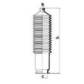 Joint-soufflet, direction SPIDAN OEM 48204W100