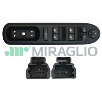 Interrupteur, lève-vitre avant gauche MIRAGLIO 121/PGP76006 pour PEUGEOT 407 2.2 - 158cv