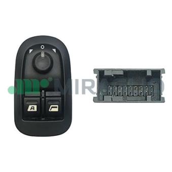 Interrupteur, lève-vitre avant gauche MIRAGLIO 121/PGP76010 pour PEUGEOT 206 2.0 16V - 136cv