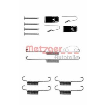 Kit d'accessoires, mâchoire de frein METZGER [105-0723]