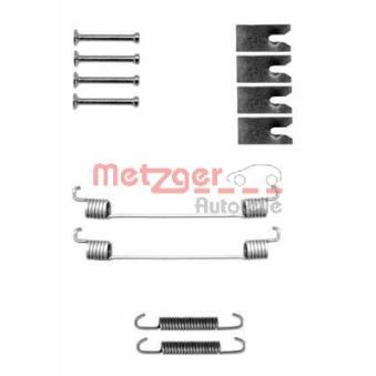 Kit d'accessoires, mâchoire de frein METZGER 105-0827 pour VOLKSWAGEN GOLF 1.6 - 110cv