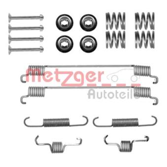 Kit d'accessoires, mâchoire de frein METZGER 105-0889 pour SMART ROADSTER 0.7 Brabus - 101cv