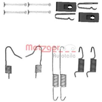 Kit d'accessoires, mâchoires de frein de stationnement METZGER 105-0898 pour BMW Série 3 1.6 - 110cv