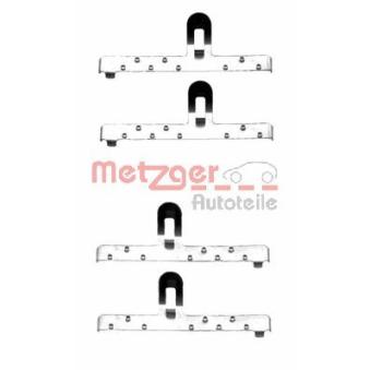 Kit d'accessoires, plaquette de frein à disque METZGER 109-1048 pour MAZDA RX 1.6 - 110cv