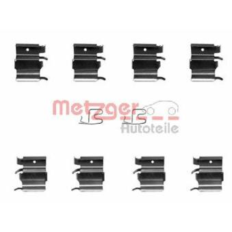 Kit d'accessoires, plaquette de frein à disque METZGER 109-1244 pour AUDI Q3 1.6 16V - 110cv