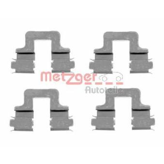 Kit d'accessoires, plaquette de frein à disque METZGER 109-1606 pour AUDI A3 2.0 TDI - 110cv