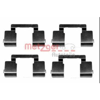 Kit d'accessoires, plaquette de frein à disque METZGER [109-1609]