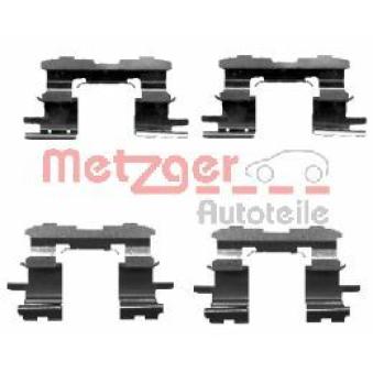 Kit d'accessoires, plaquette de frein à disque METZGER [109-1631]