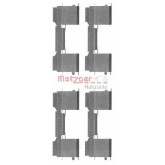 Kit d'accessoires, plaquette de frein à disque METZGER 109-1729 pour FORD TRANSIT 2.2 TDCi [RWD] - 155cv