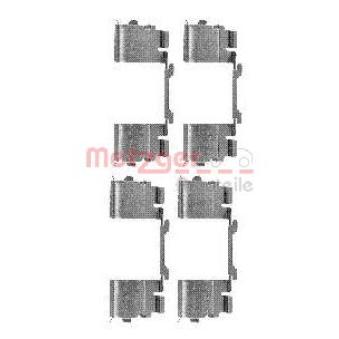 Kit d'accessoires, plaquette de frein à disque METZGER [109-1730]