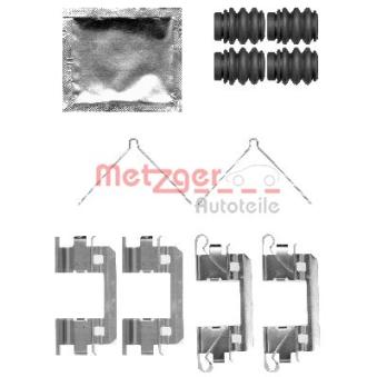 Kit d'accessoires, plaquette de frein à disque METZGER 109-1811 pour HONDA INSIGHT 1.3 - 88cv