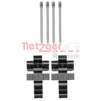 Kit d'accessoires, plaquette de frein à disque METZGER 109-1852 pour KIA PRO CEED John Cooper Works - 211cv