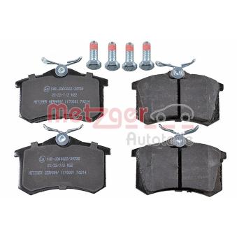 Jeu de 4 plaquettes de frein arrière METZGER OEM 5QD698451